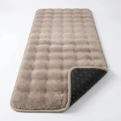 ARMONIA - Alfombra Pasillera Peluda Bajada de Cama 602 - Beige