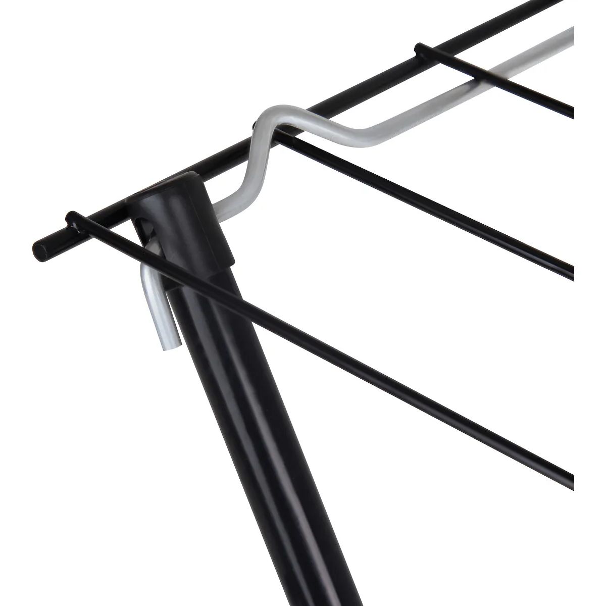 MOR - Tendedero Colgador 79cm Plegable Mor Organizador Negro Negro