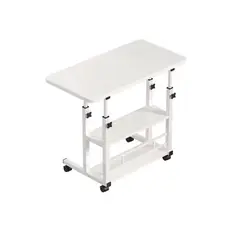 GENERICO - Mesa Auxiliar Ajustable de 3 Niveles con Ruedas