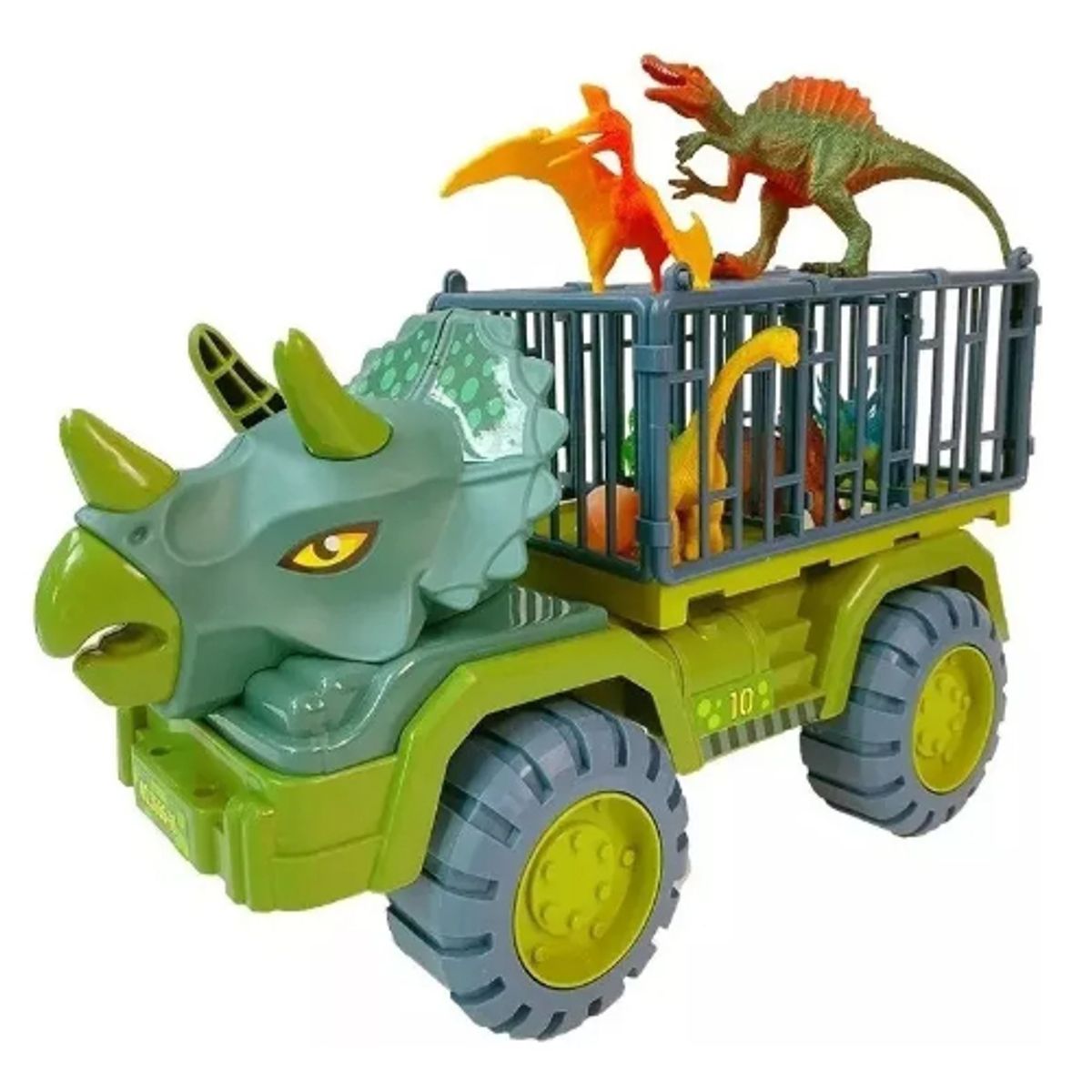 GENERICO - Camion Dinosaurio Transporte 2 Dinosaurios 1 Huevo