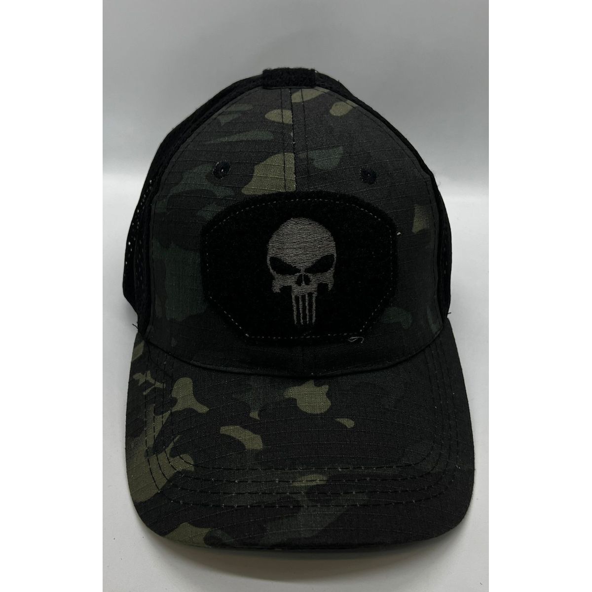 GENERICO - Gorra Jockey Calavera Táctica Airsof camuflada negra