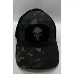 GENERICO - Gorra Jockey Calavera Táctica Airsof camuflada negra