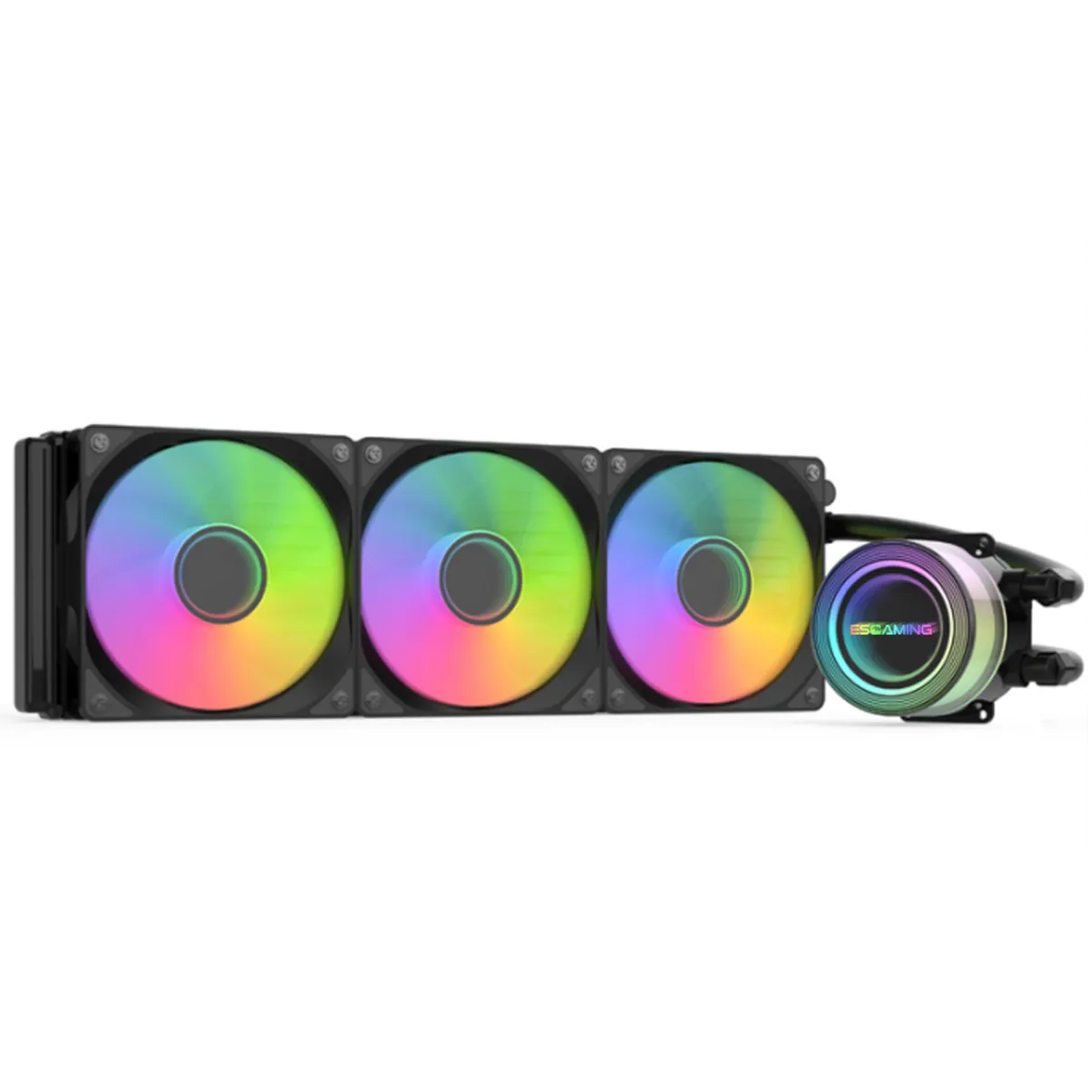 GENERICO - Refrigeración Líquida Esgaming CZ-360B, 360mm, ARGB, TDP 280W IntelAMD