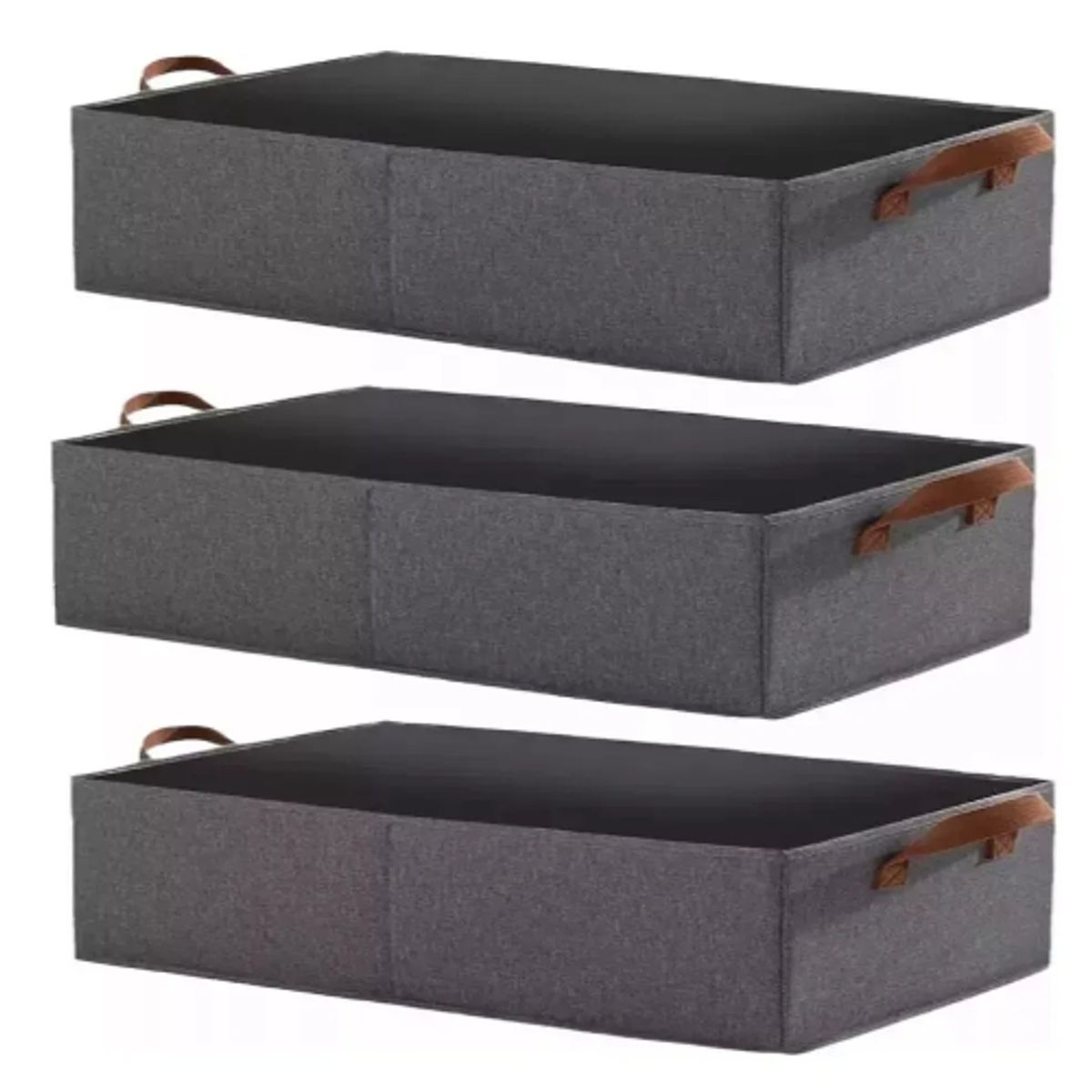 GENERICO - 3x Bolsas Organizador Ropa Caja Plegable Asa Almacenamiento