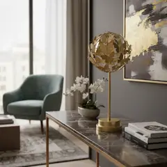 TODOHOGAR SANTIAGO DE CHILE - Lámpara Decorativa Mariposa Dorada Luz Ambiente Elegante