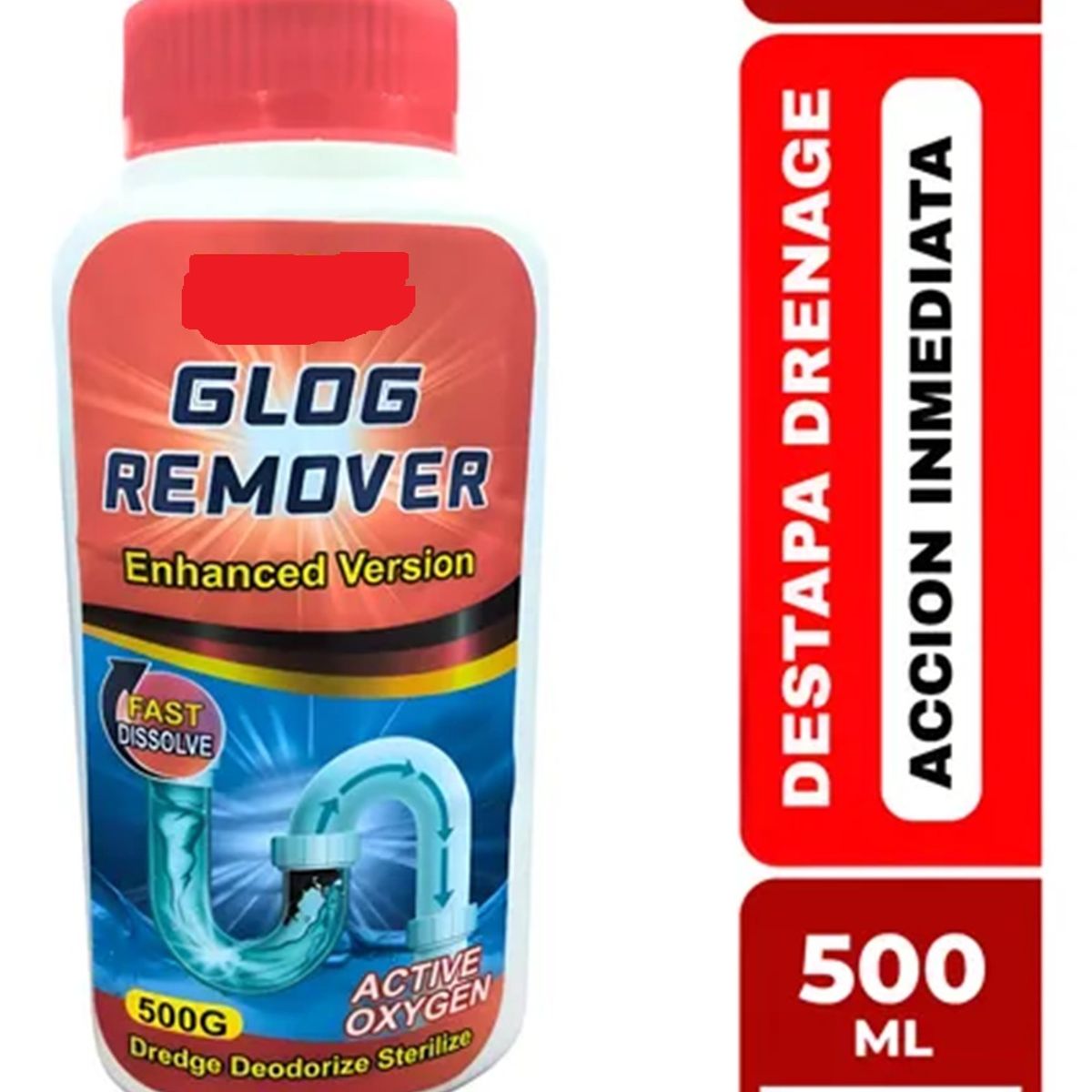 GENERICO - Limpia Tuberias Destapa Cañerias Y Drenaje 500gr