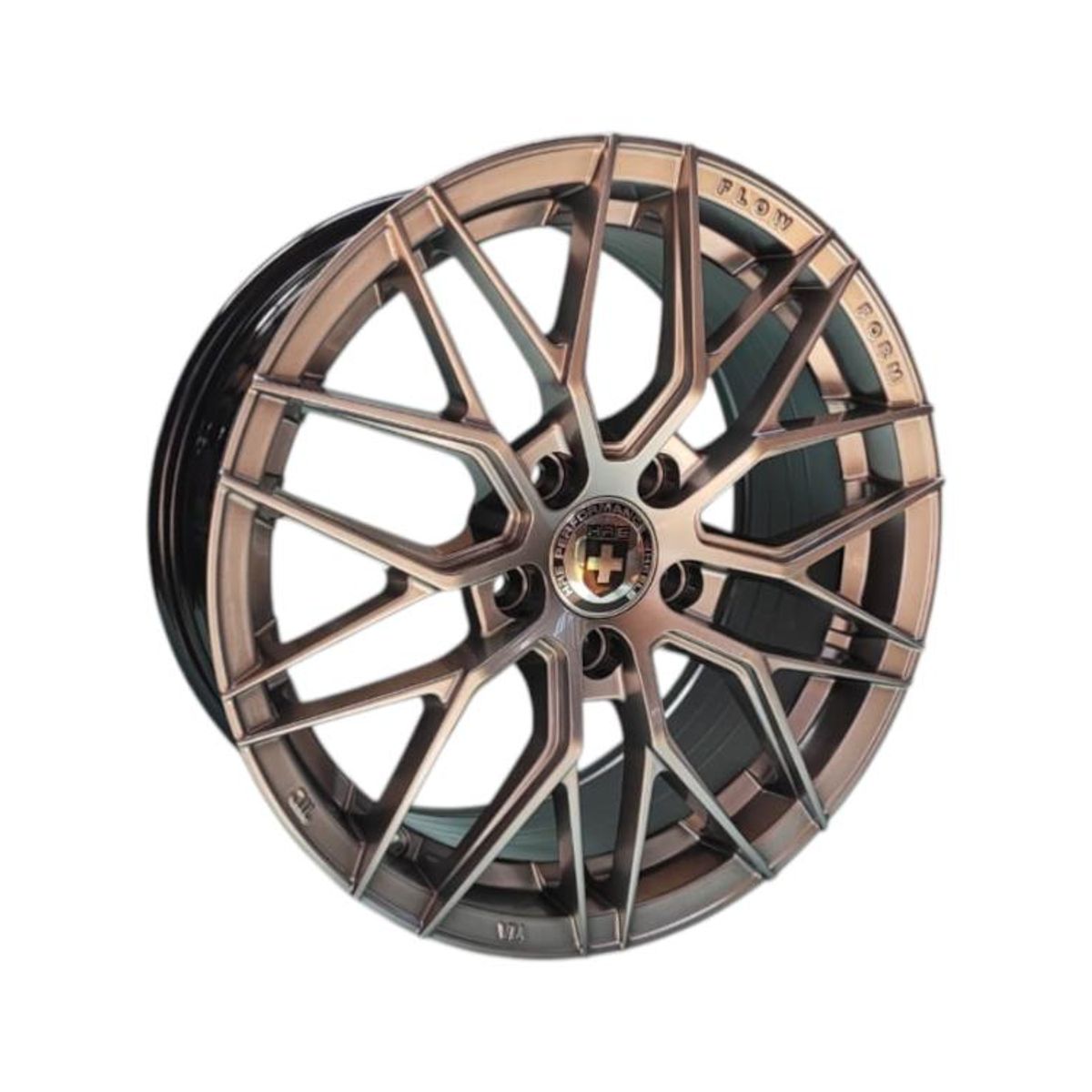 GENERICO - Juego de Llantas 16x7 5x108 Et38 Hyper Black 513 FHB