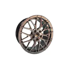 GENERICO - Juego de Llantas 16x7 5x108 Et38 Hyper Black 513 FHB