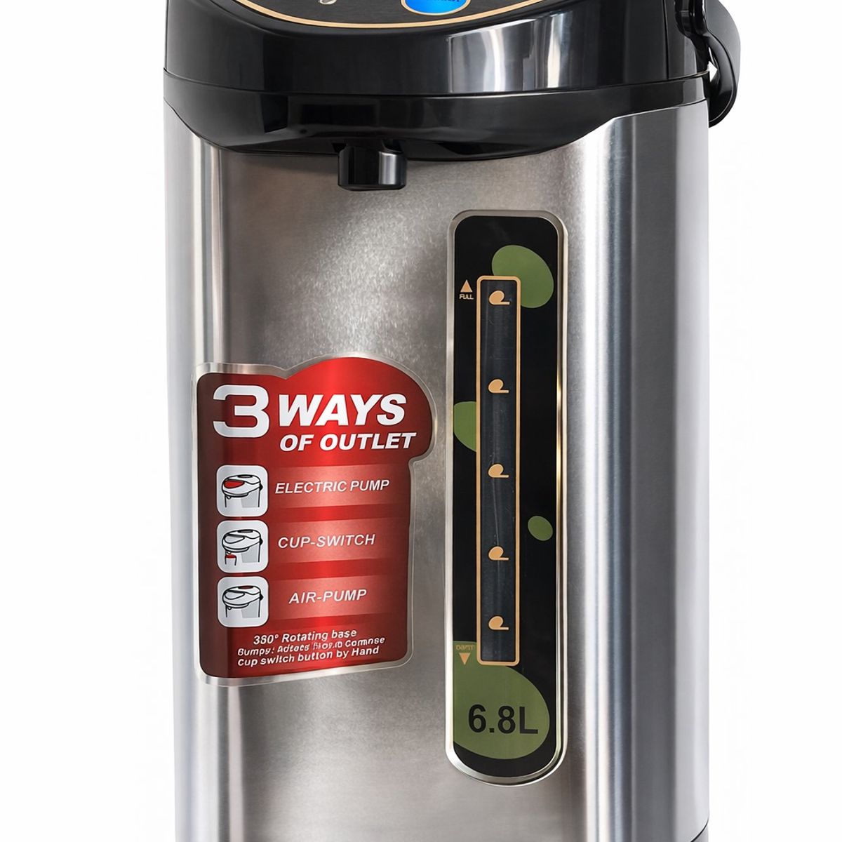 GENERICO - Termo Hervidor Eléctrico Dispensador Gran Capacidad 4lts C Plateado