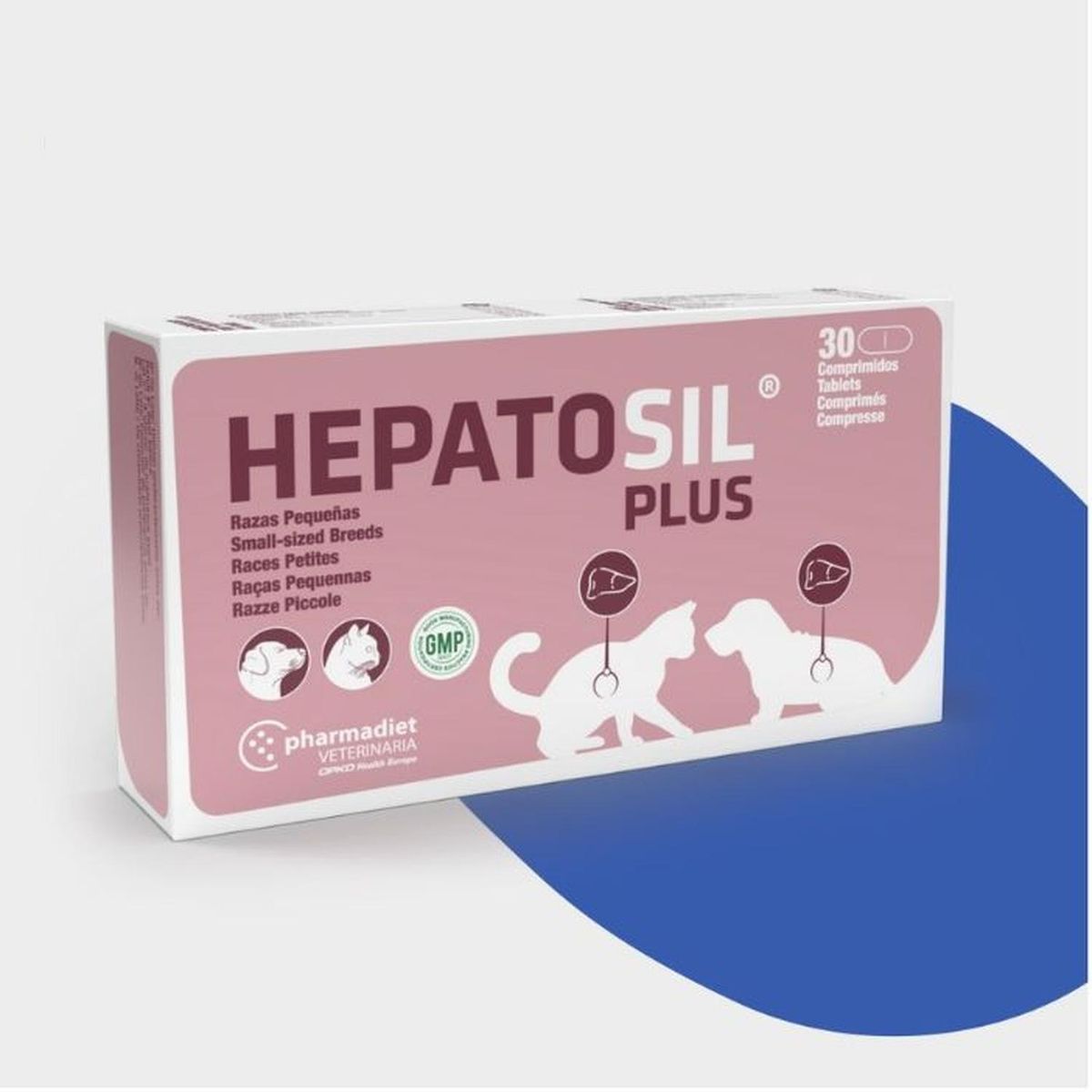 GENERICO - Hepatosil Plus Razas pequeñas Perro Gato Hasta 7kg 30C - Rosa