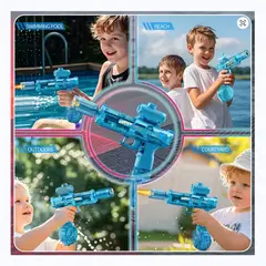 MOVI - Pistola de Agua Eléctrica Con Luz, 300 ml