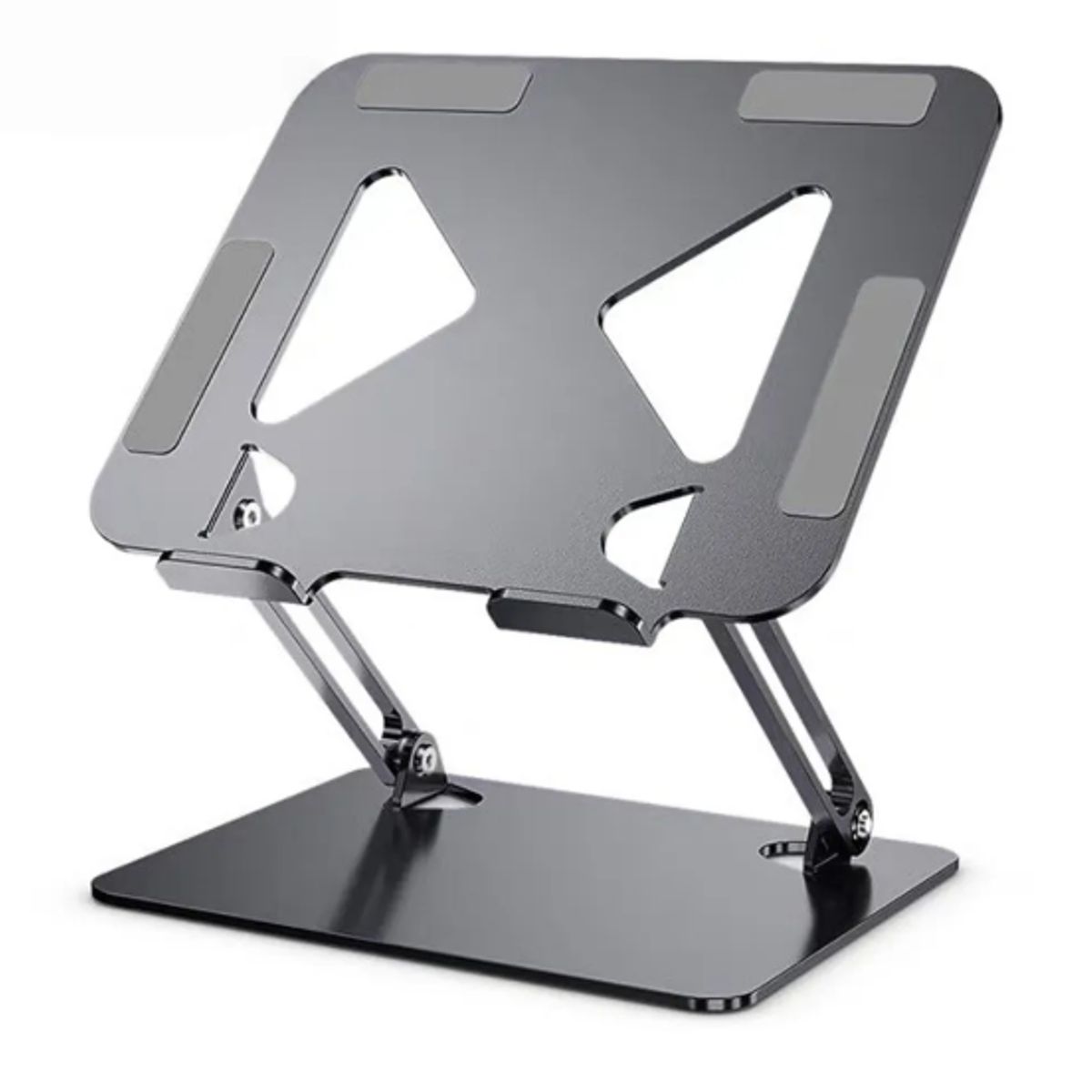 GENERICO - Soporte Laptop Ajustable De Aluminio Ergonómico Plegable GRIS OSCURO