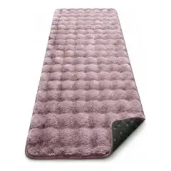 ARMONIA - Alfombra Pasillera Peluda Bajada de Cama 602 - Rosado