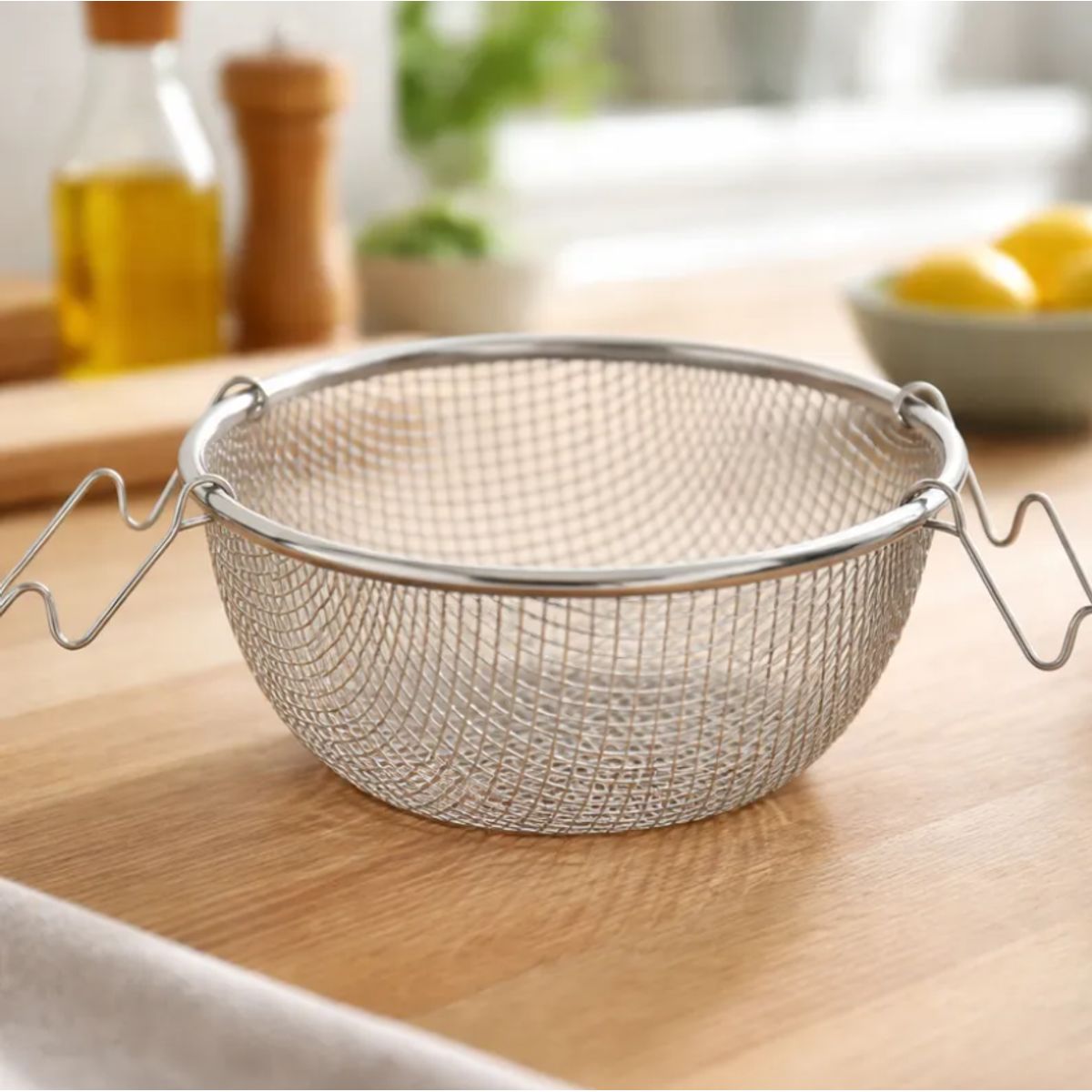 GENERICO - Canasto Freidor Acero Inoxidable Malla Redonda 20cm