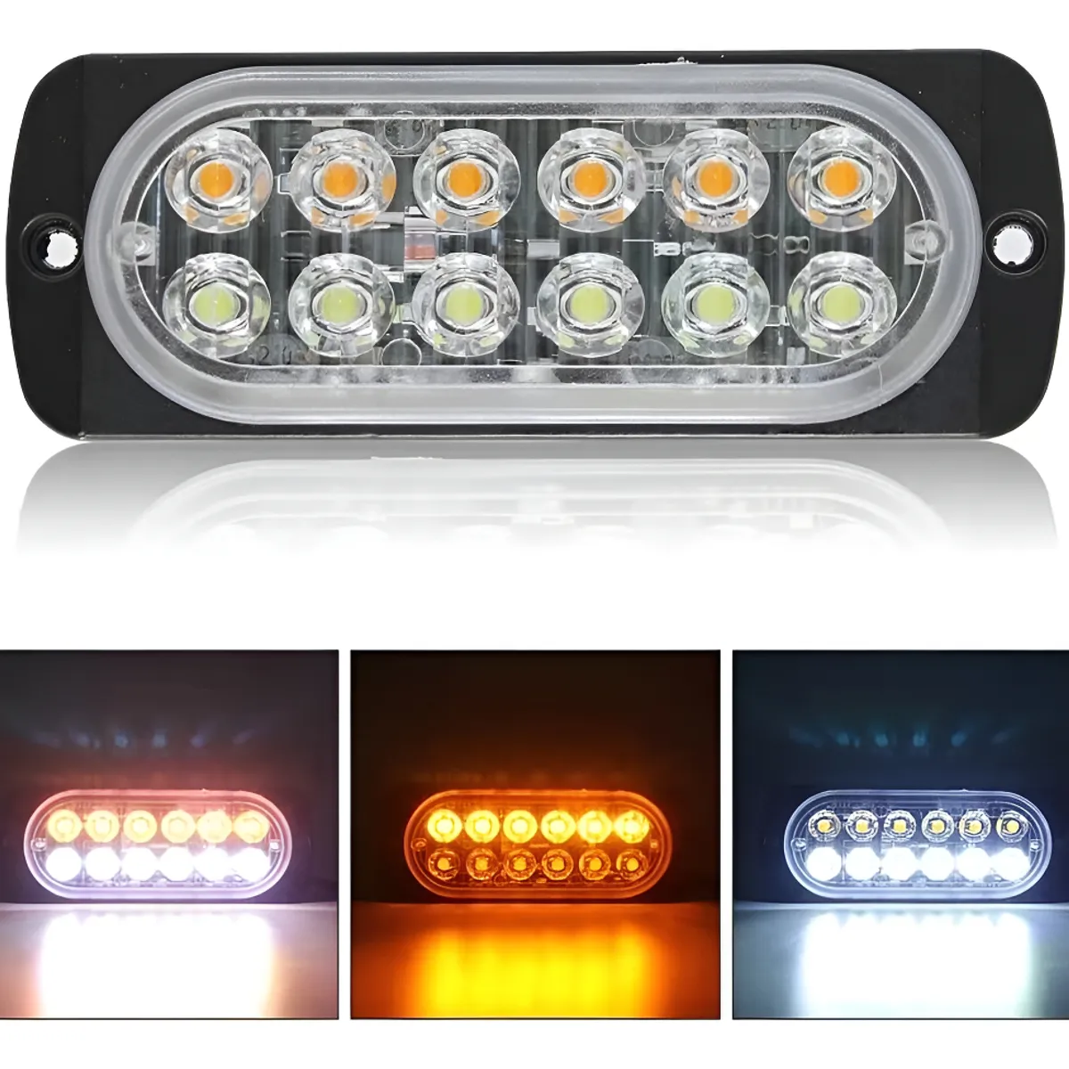 GENERICO - Baliza Estroboscopico Led Foco Neblinero 12-24v Destellante