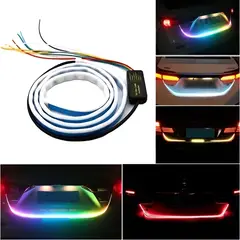 GENERICO - Cinta Tira Led Rgb 1.2 Metros Para Maleta De Auto Vehículos