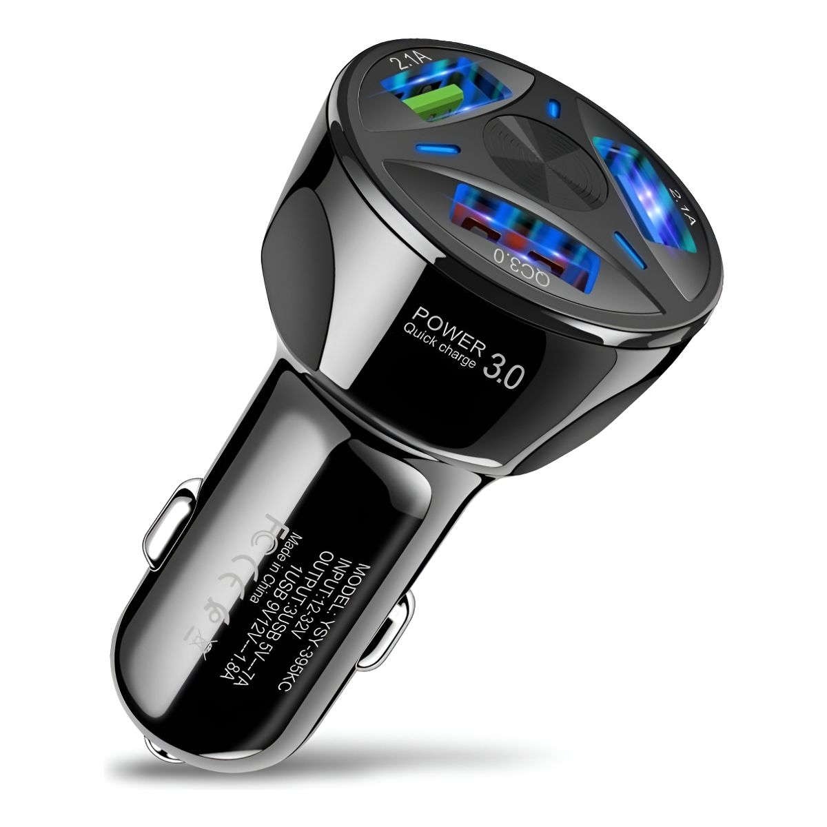 GENERICO - Cargador Auto 3x Usb 1.8a 7a Carga Rapida 12-24v Vehiculo 271032