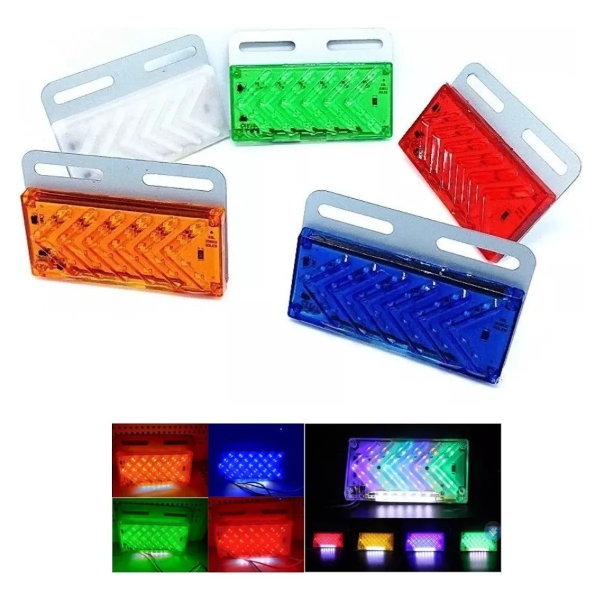 GENERICO - X10 Kit Led Secuencial Indicadora Lateral Señalizador 24v