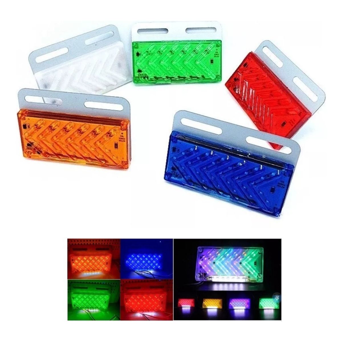 GENERICO - X10 Kit Led Secuencial Indicadora Lateral Señalizador 24v