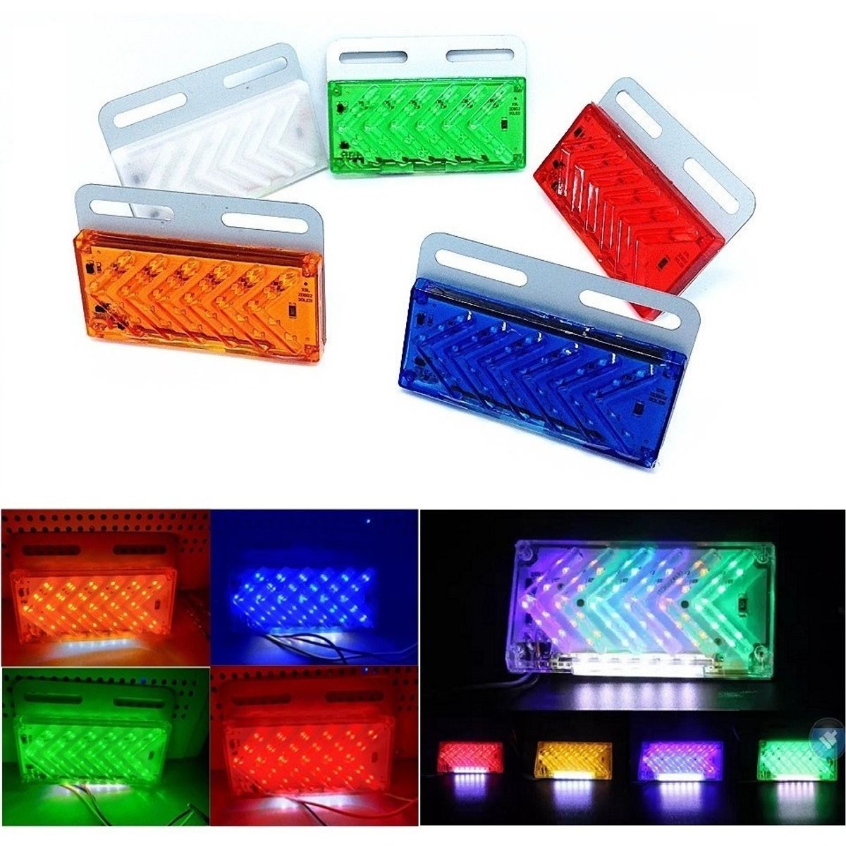 GENERICO - X10 Kit Led Secuencial Indicadora Lateral Señalizador 24v