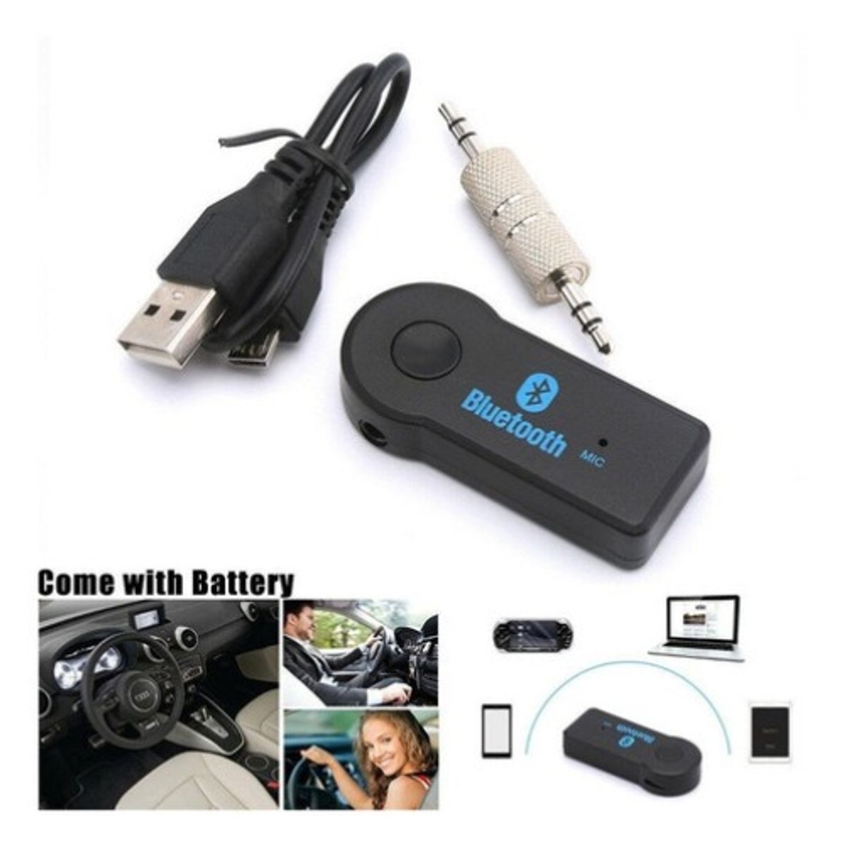 GENERICO - X10 Transmisor Car Receptor Bluetooth De Musica Manos Libre