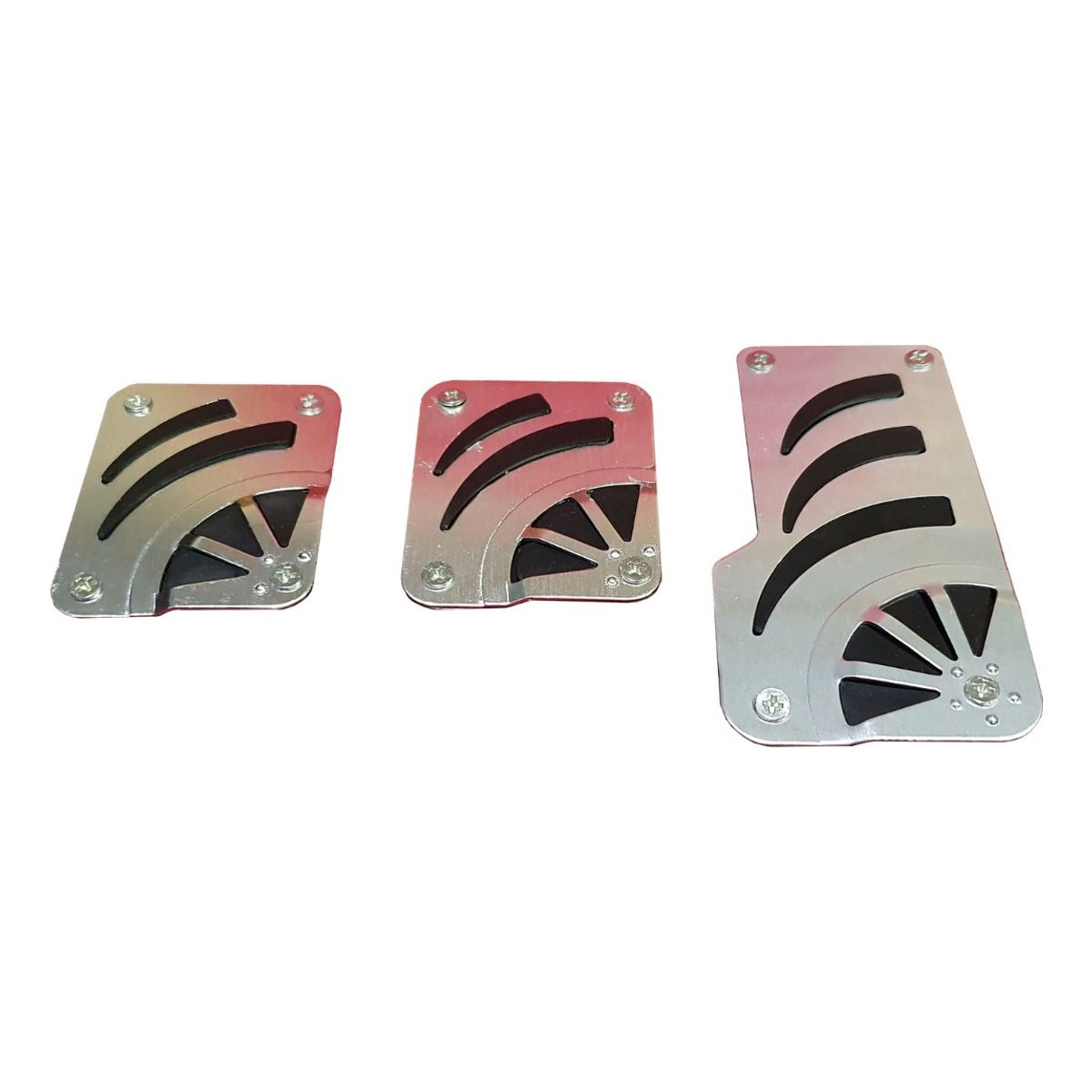 GENERICO - Set 3 Cubre Pedales Deportivo Tunning Racing Auto