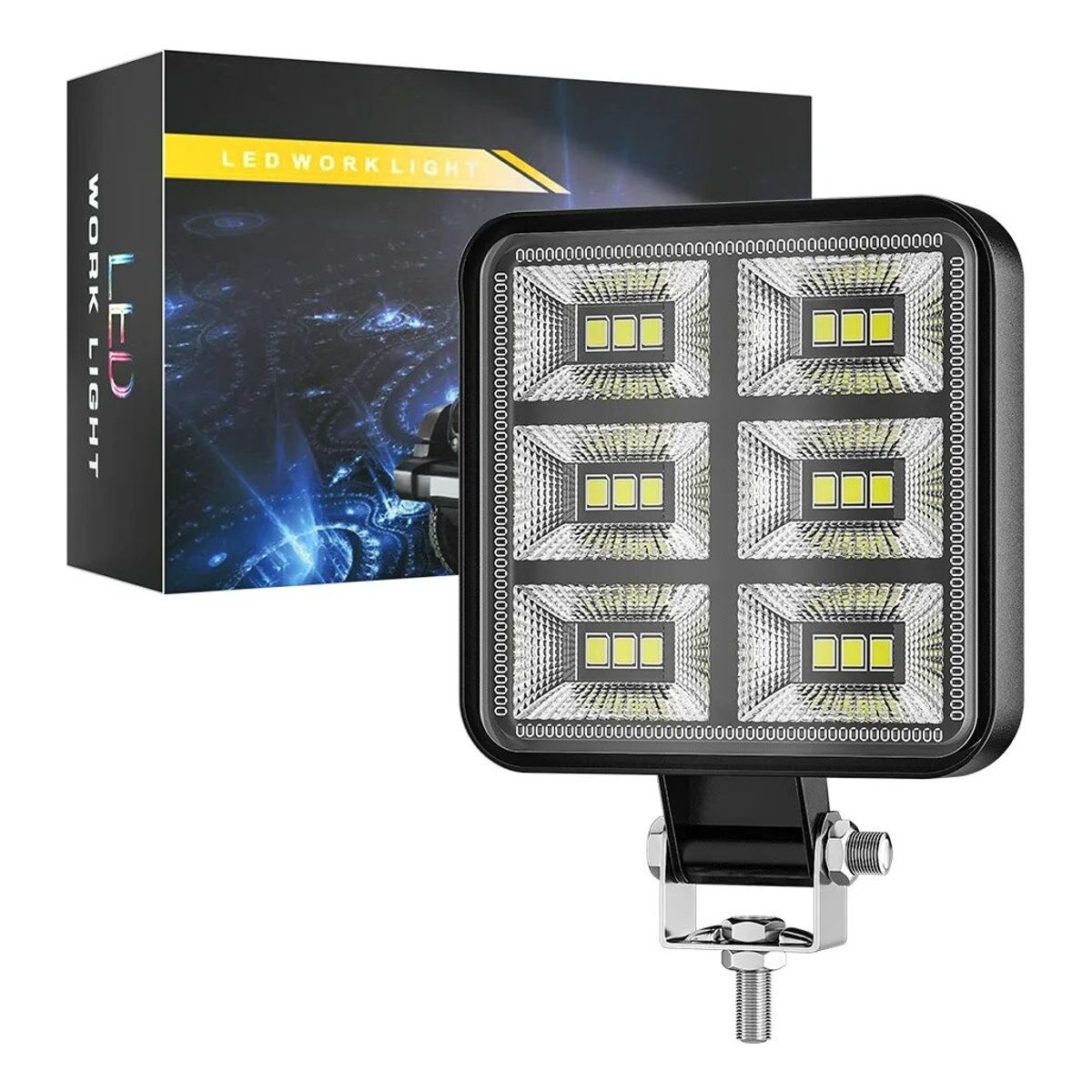GENERICO - Luces Foco Neblinero Led 54w 4x4 Auto Moto Camion Cuadrado