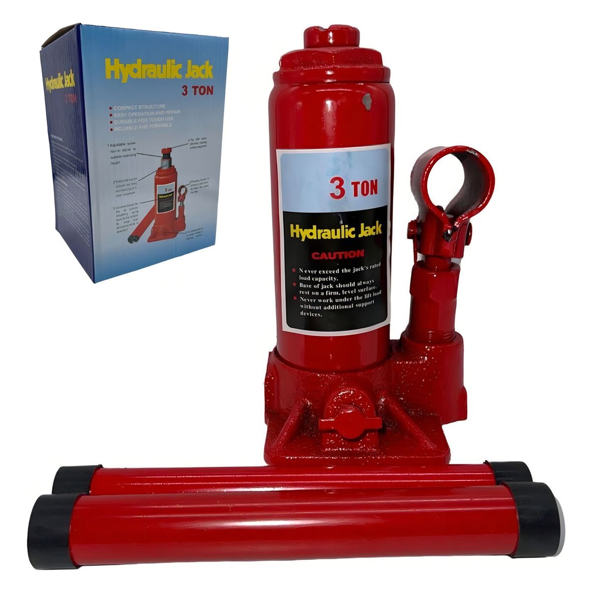 GENERICO - Gata Hidraulica Botella 3 Toneladas  E-roca
