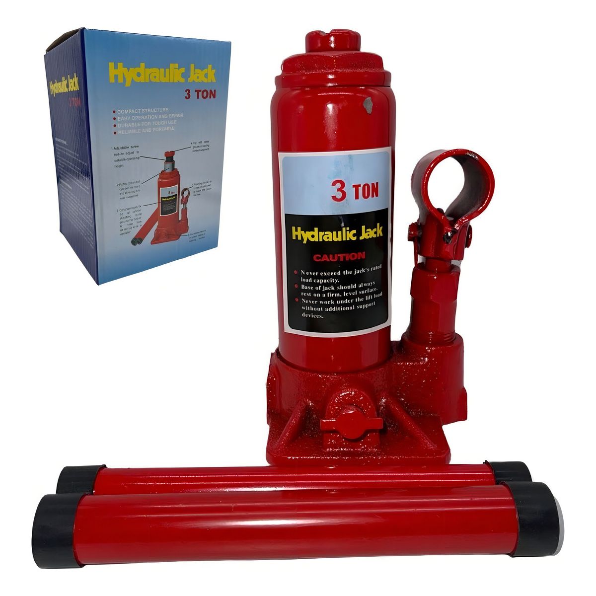 GENERICO - Gata Hidraulica Botella 3 Toneladas  E-roca