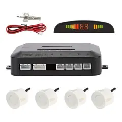 GENERICO - Sensores de Retroceso Distancia Alarma Sonido Visual Sistema Color Negro-213081 C47