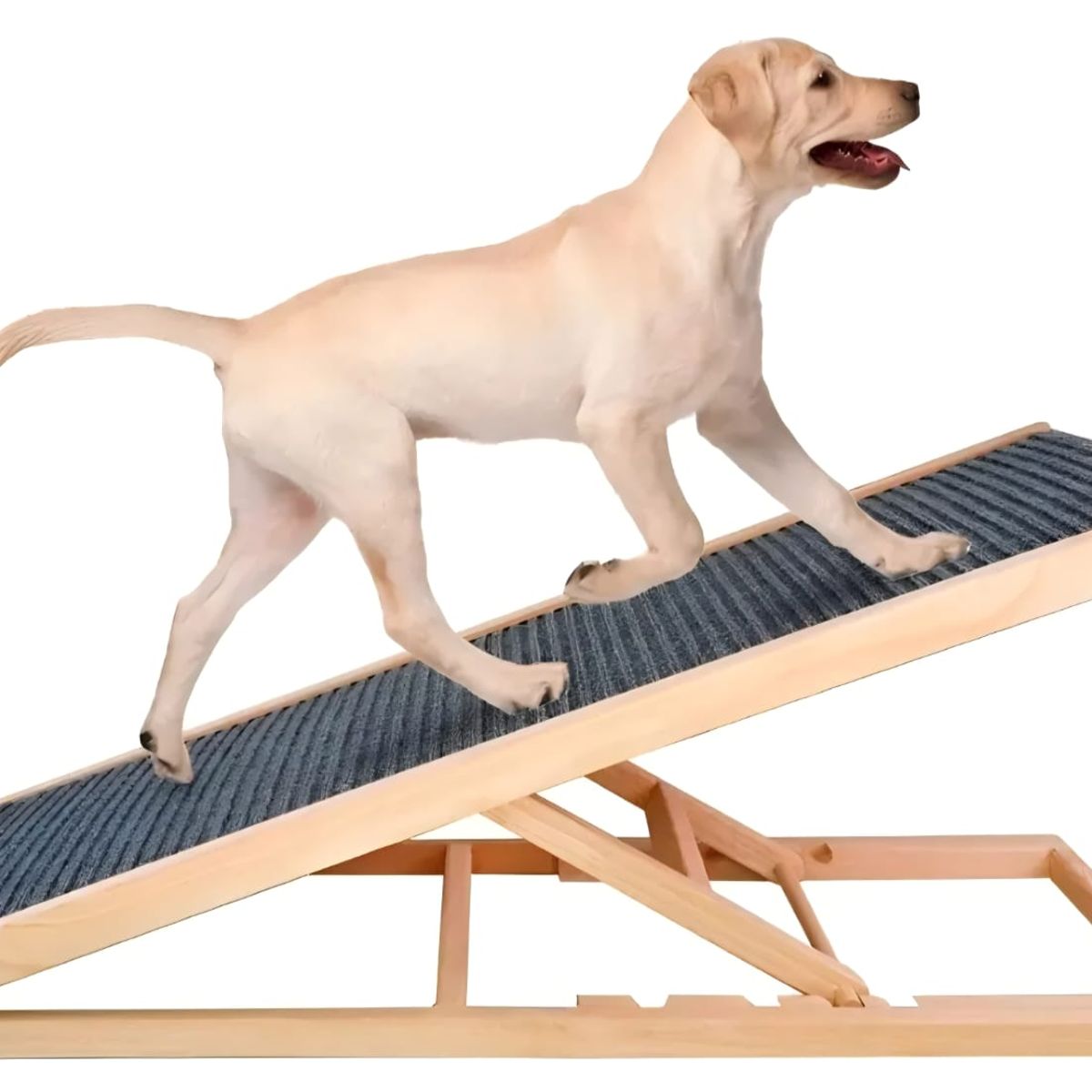GENERICO - Rampa De Madera Plegable Antideslizante Para perros 100X40X60CM