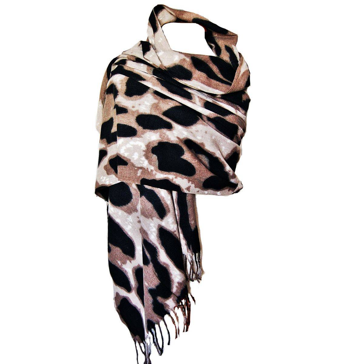 VIVAFELICIA - Bufanda Chal Cashmere Bambi Beige