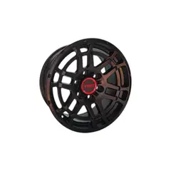 GENERICO - Juego de Llantas 17x8 6x139.7 Et15 Matt Black 1727