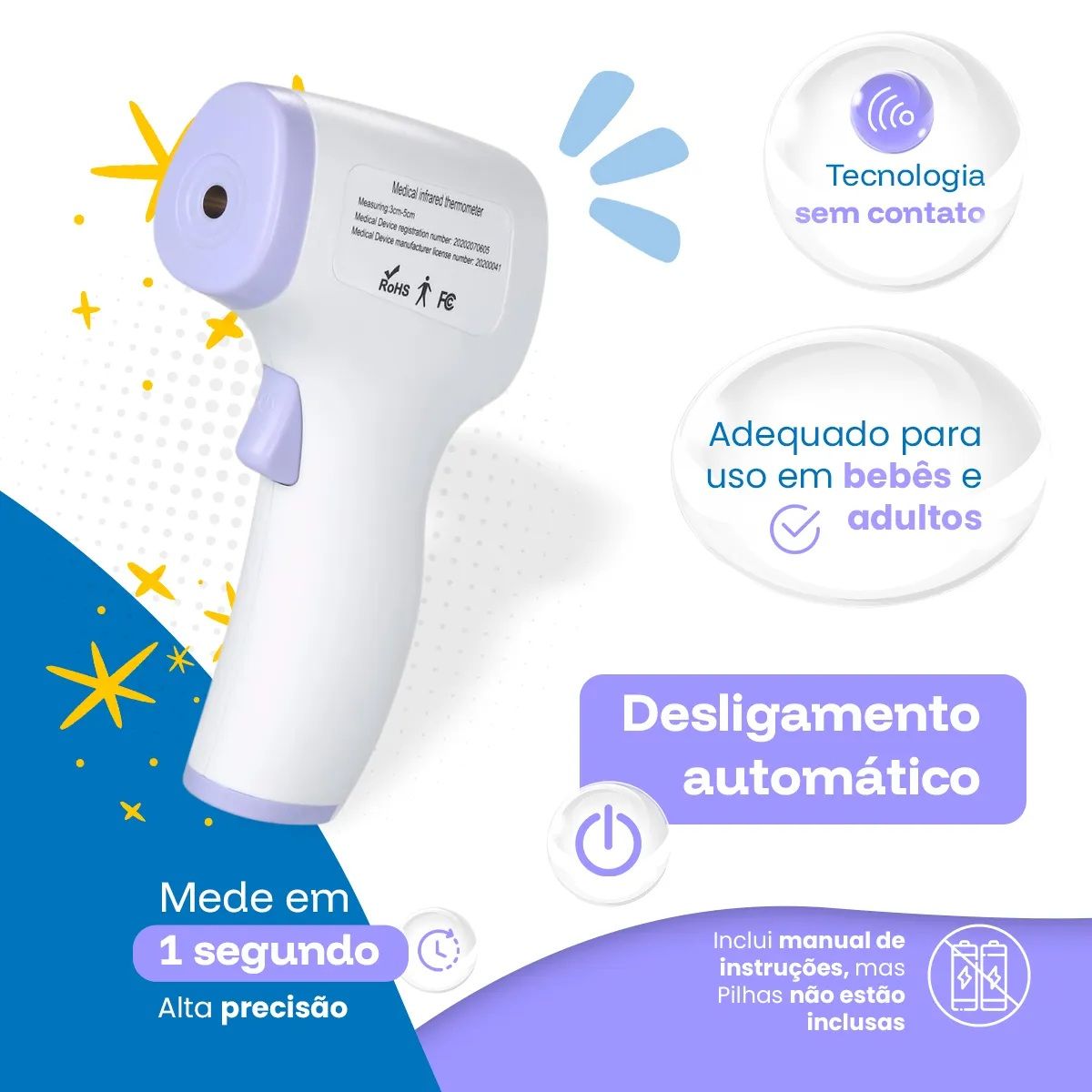 GENERICO - Termómetro láser infrarrojo
