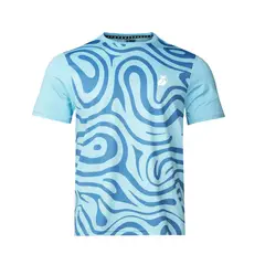 TILKI - Polera Full Print Pro Lehinde Celeste Tenis Padel