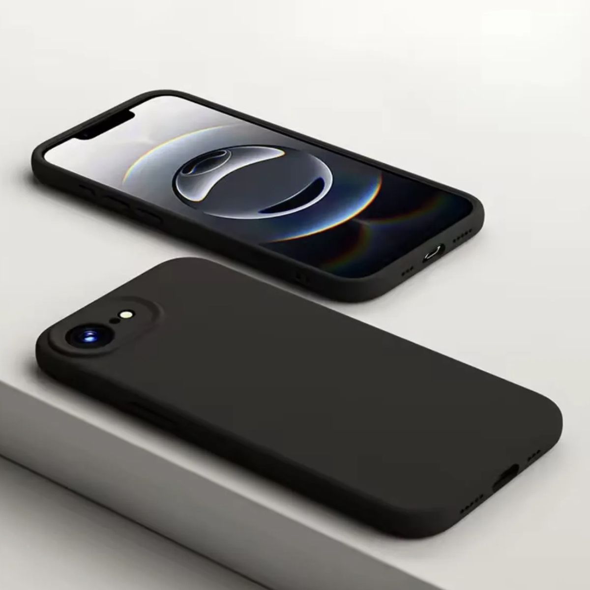 GENERICO - Carcasa De Silicona Para iPhone 17e - Negro