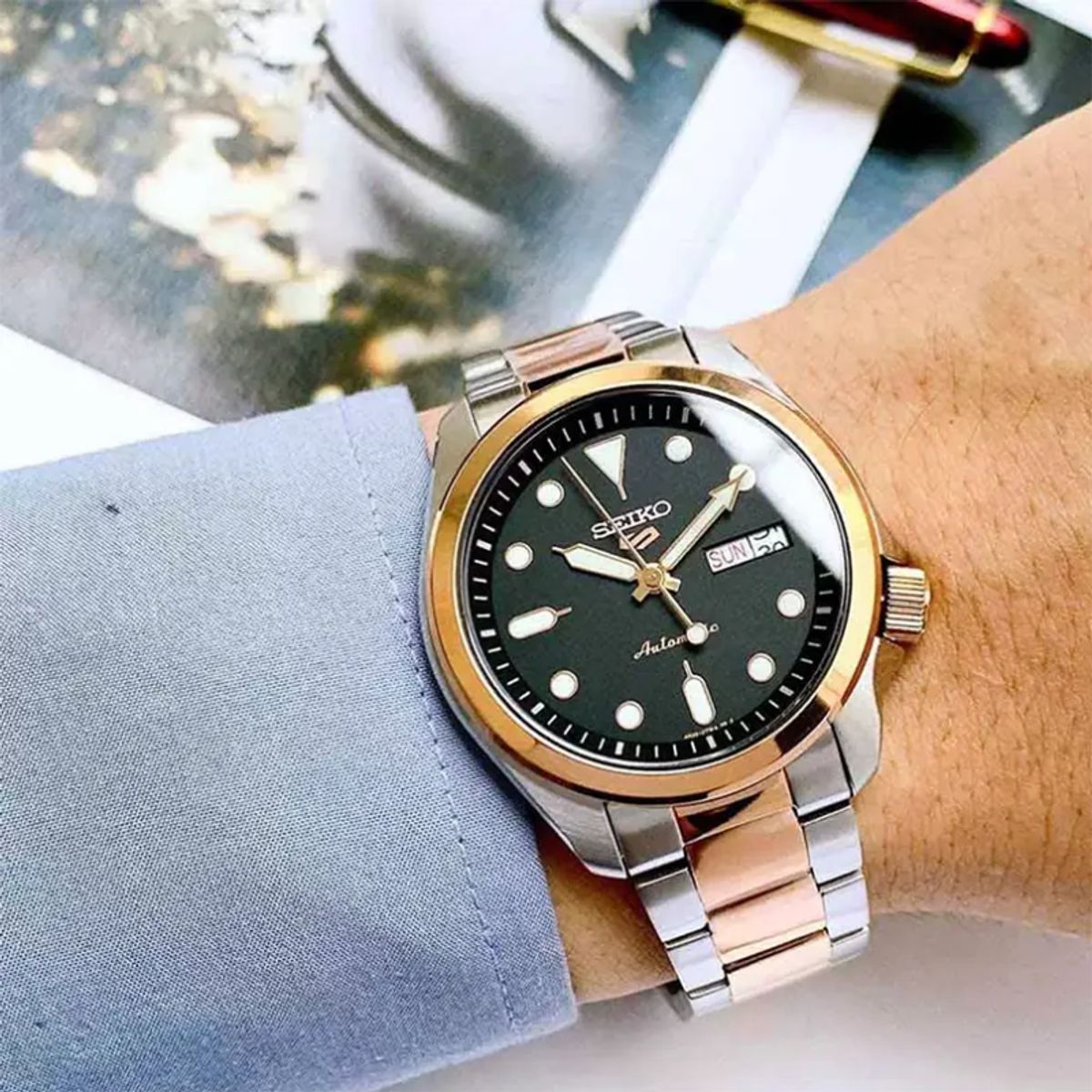 SEIKO - Reloj Seiko 5 Sports Automático Hombre Srpe58k1