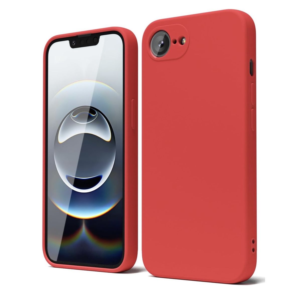 GENERICO - Carcasa De Silicona Para iPhone 17e - Rojo