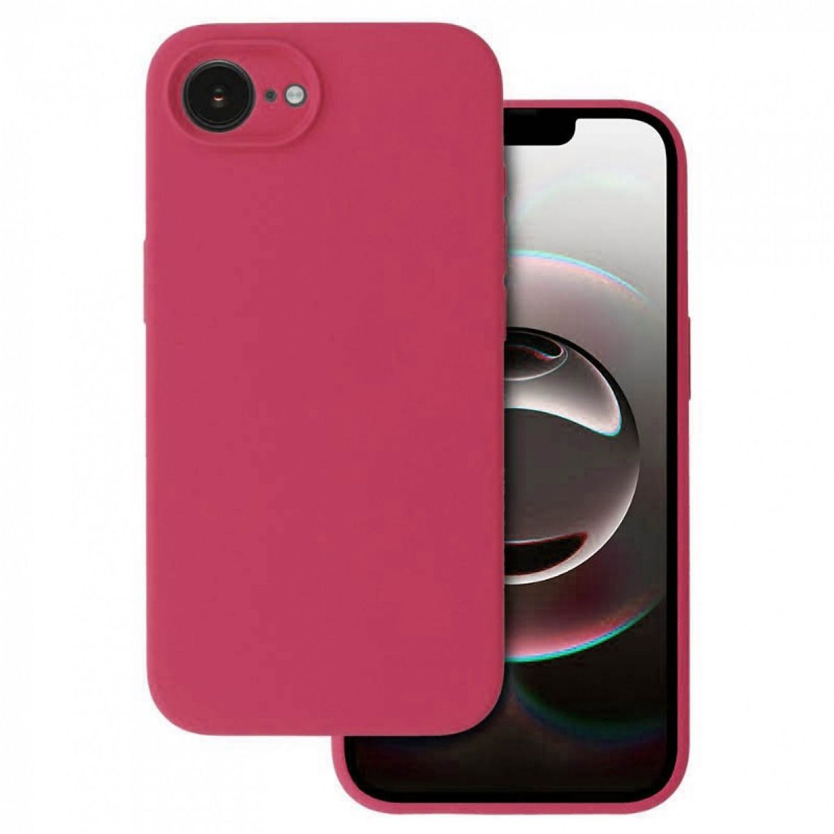 GENERICO - Carcasa De Silicona Para iPhone 17e - Rojo Rosa