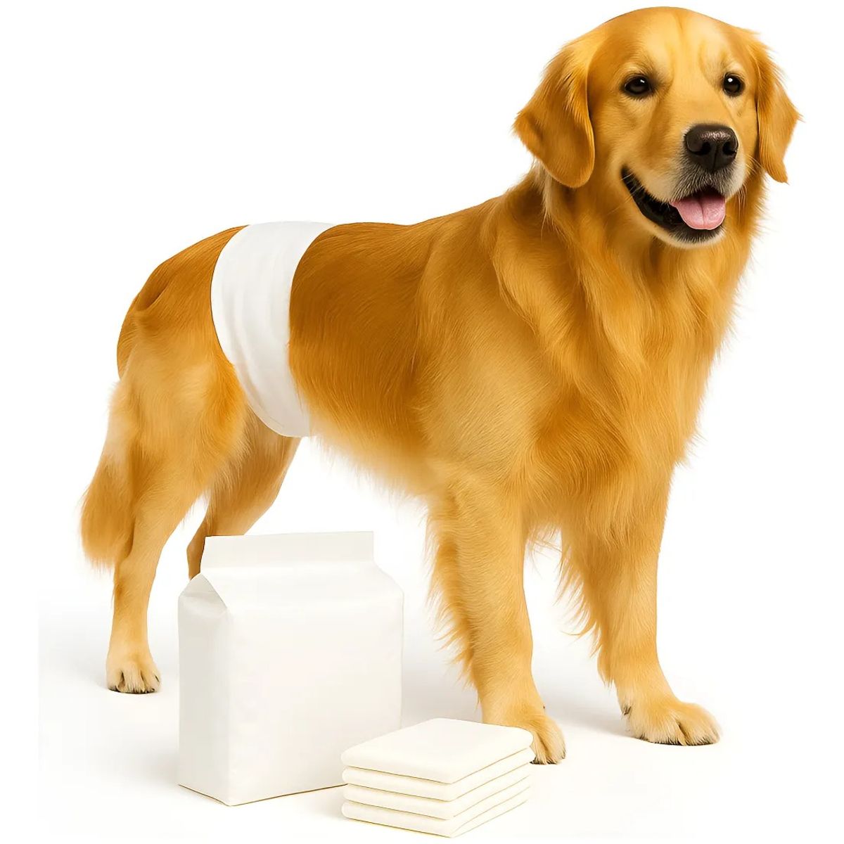 GENERICO - 12 Pañales Perros Macho Gatos Desechables Incontinencia M Blanco Macho M 55 X 20cm