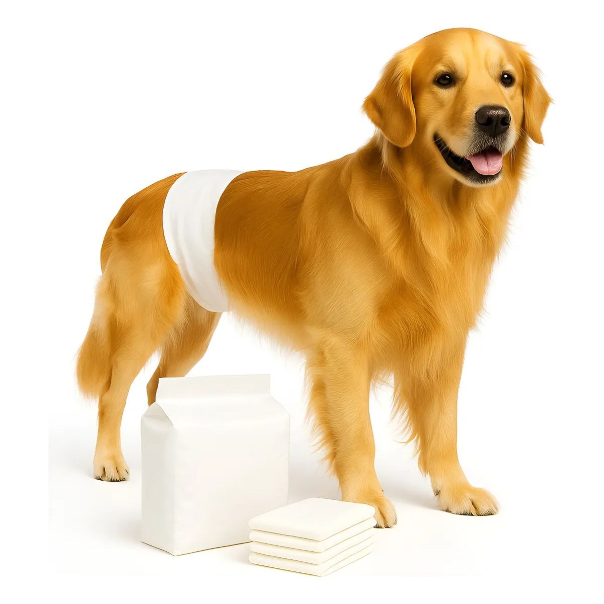 GENERICO - 12 Pañales Perros Macho Gatos Desechables Incontinencia M Blanco Macho M 55 X 20cm