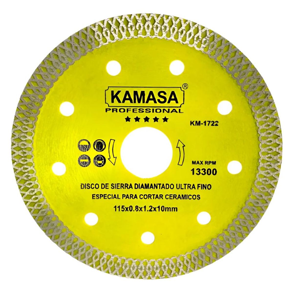 KAMASA - Disco Corte Diamantado 4.5PuLG Porcelanato Mármol Kamasa