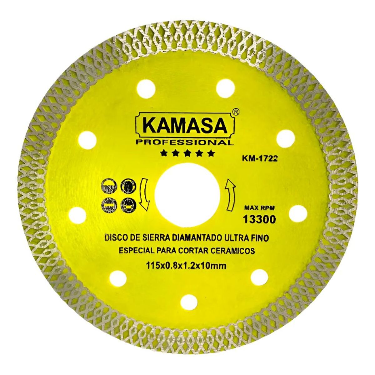 KAMASA - Disco Corte Diamantado 4.5PuLG Porcelanato Mármol Kamasa