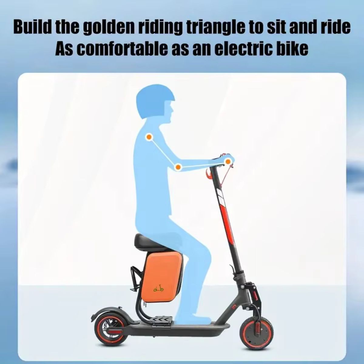GENERICO - Scooter Urbano con Asiento Desmontable y Bolso – 30 km de Autonomía
