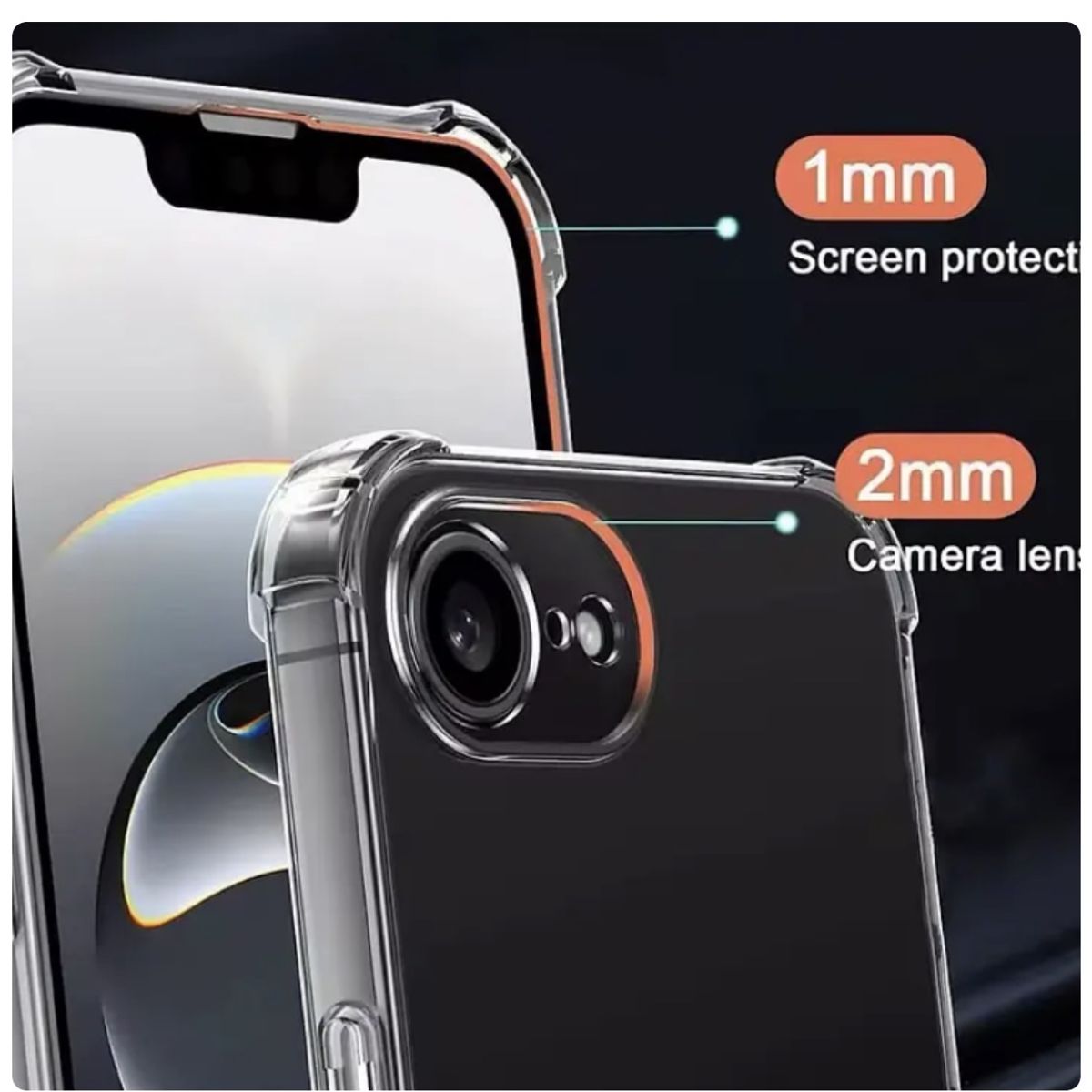GENERICO - Carcasa Transparente Para iPhone 17e - Esquinas Reforzadas