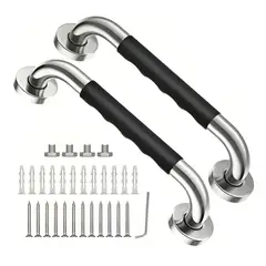 GENERICO - Barra de seguridad ducha acero inoxidable 30cm antideslizante BELUG