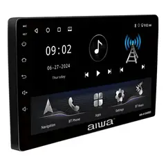 AIWA - Radio Auto Android 2 Din Qled 10'' 4gb Ram Aw-a1040bs Negro