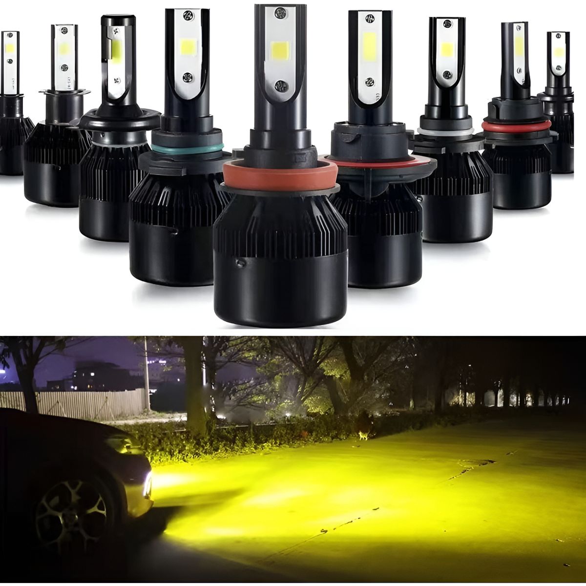 GENERICO - Ampolleta Auto Led Headlight H1 H3 H4 H7 H11 H13 90056 880
