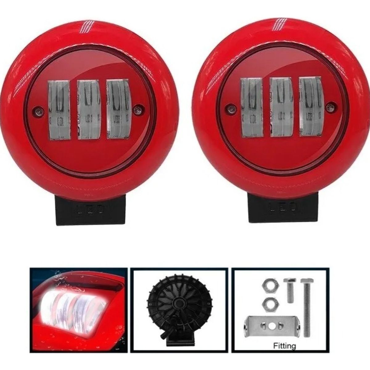 GENERICO - Foco Luces Neblinero 30w Led Spot Auto Moto Caminoneta Lupa