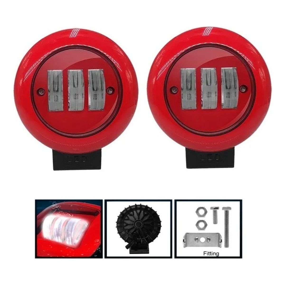 GENERICO - Foco Luces Neblinero 30w Led Spot Auto Moto Caminoneta Lupa